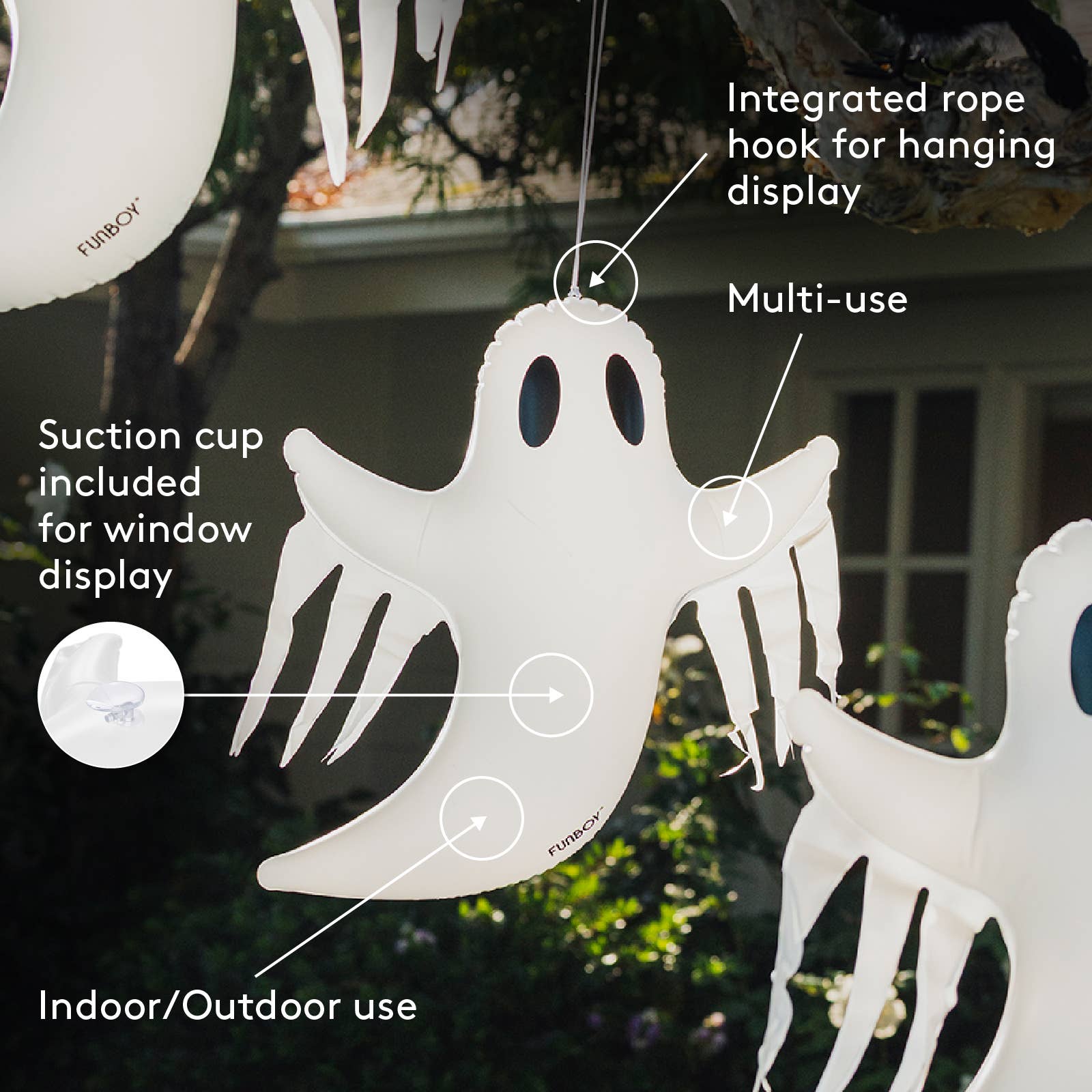 FUNBOY Hanging Halloween Ghost GHOST-HNG25