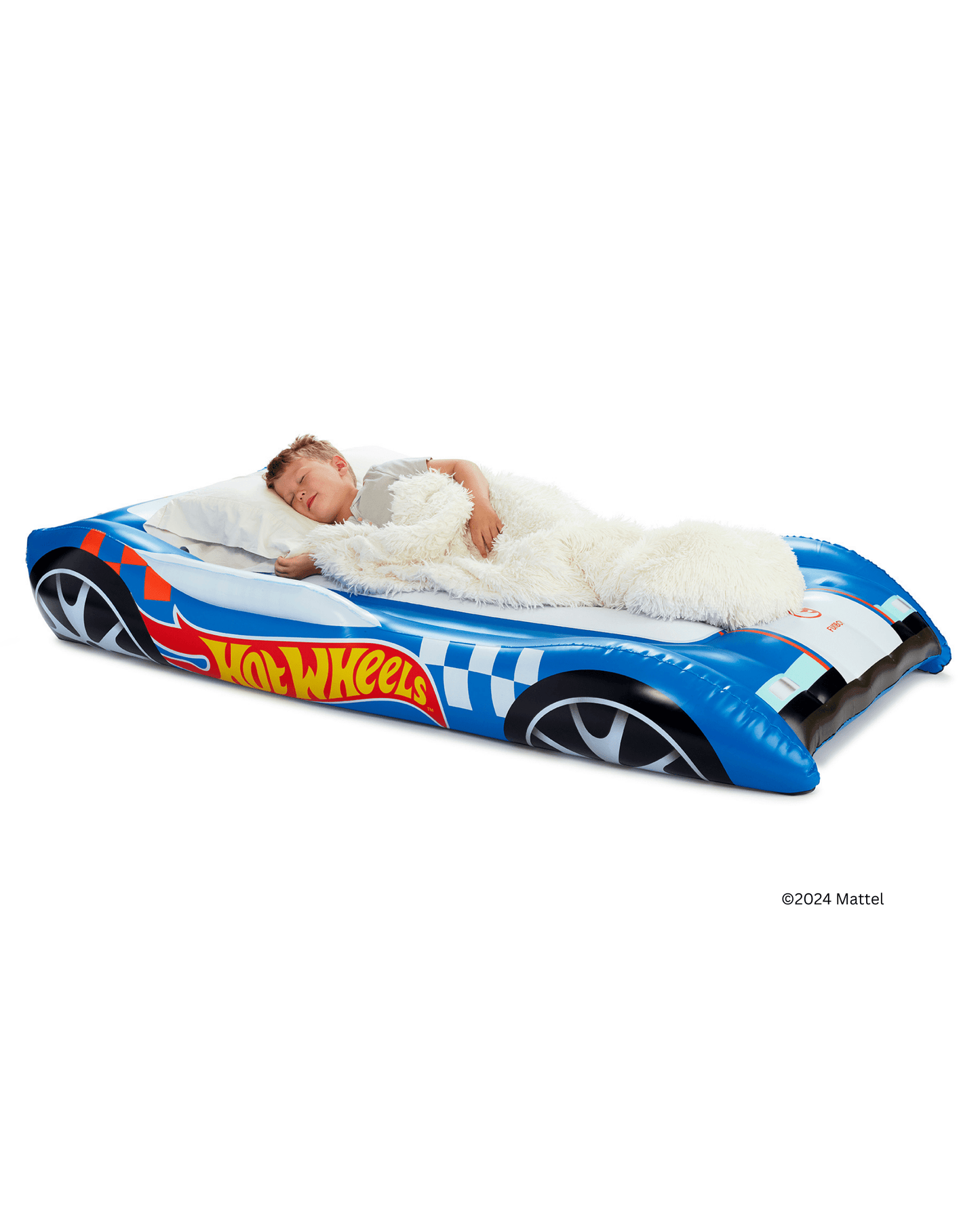 FUNBOY Hot Wheels™ x FUNBOY Kids Air Mattress Sleepover Bed HW-BED-RACECAR