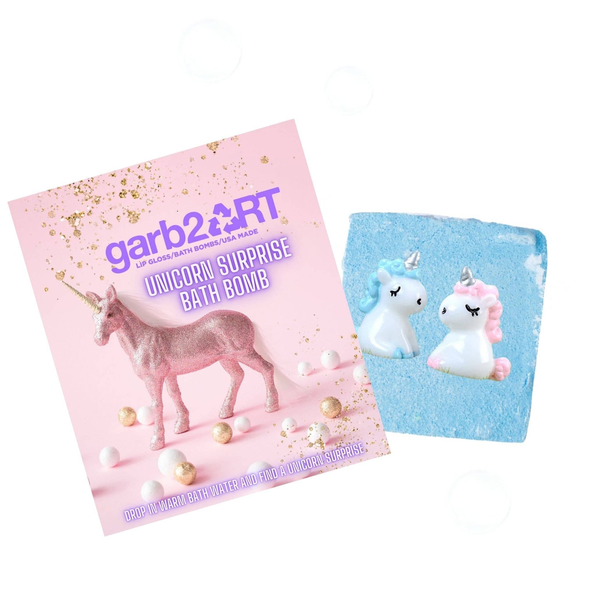 garb2ART Surprise Bath Bomb | Unicorn UNSING