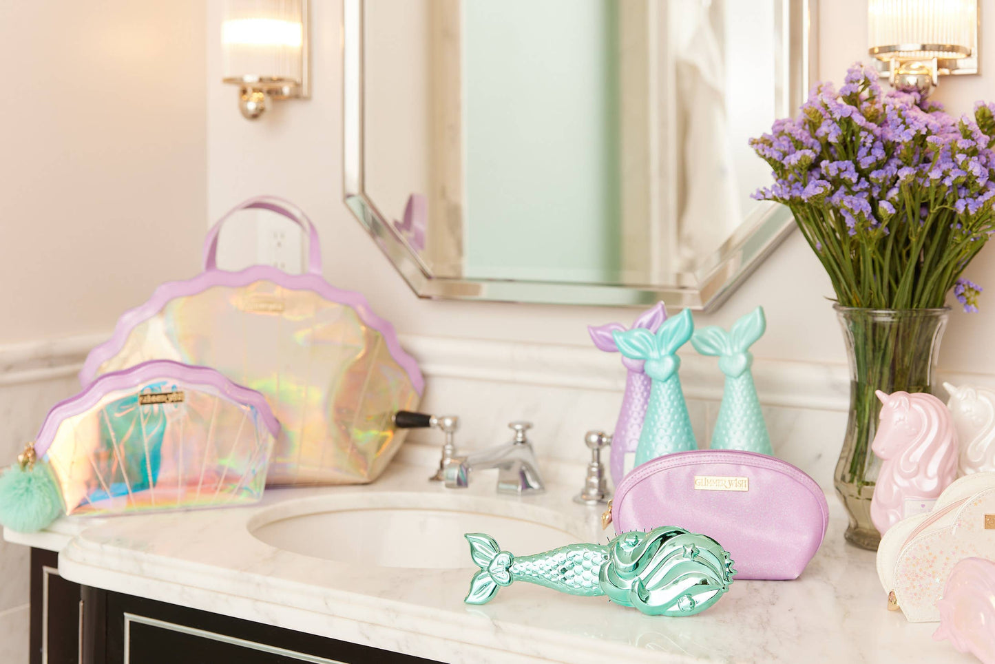 Glimmer Wish Mermaid Hair Detangling Brush 600P