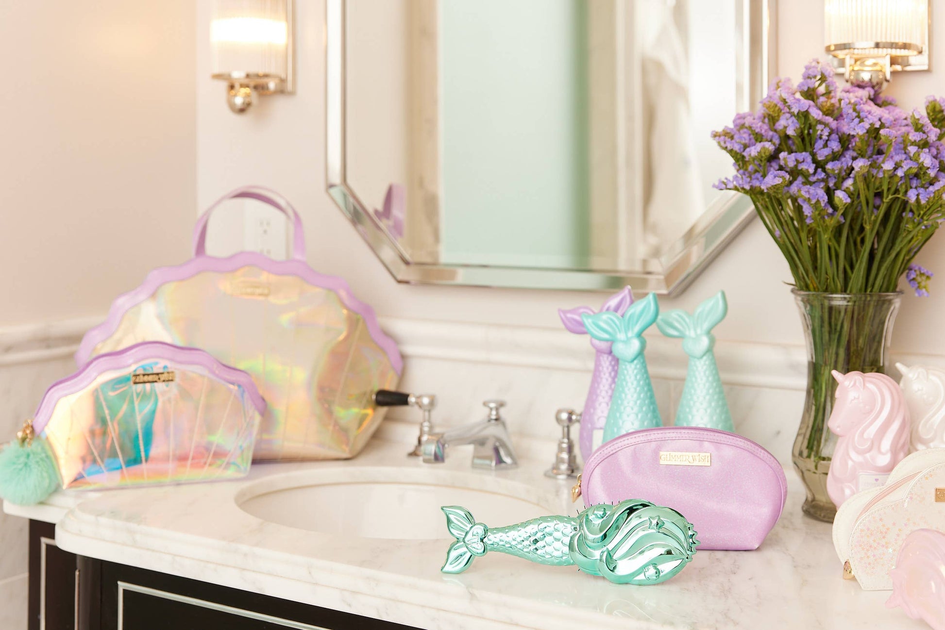 Glimmer Wish Mermaid Hair Detangling Brush 600P