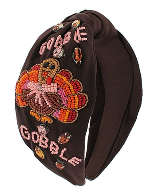 Golden Stella Thanksgiving headband