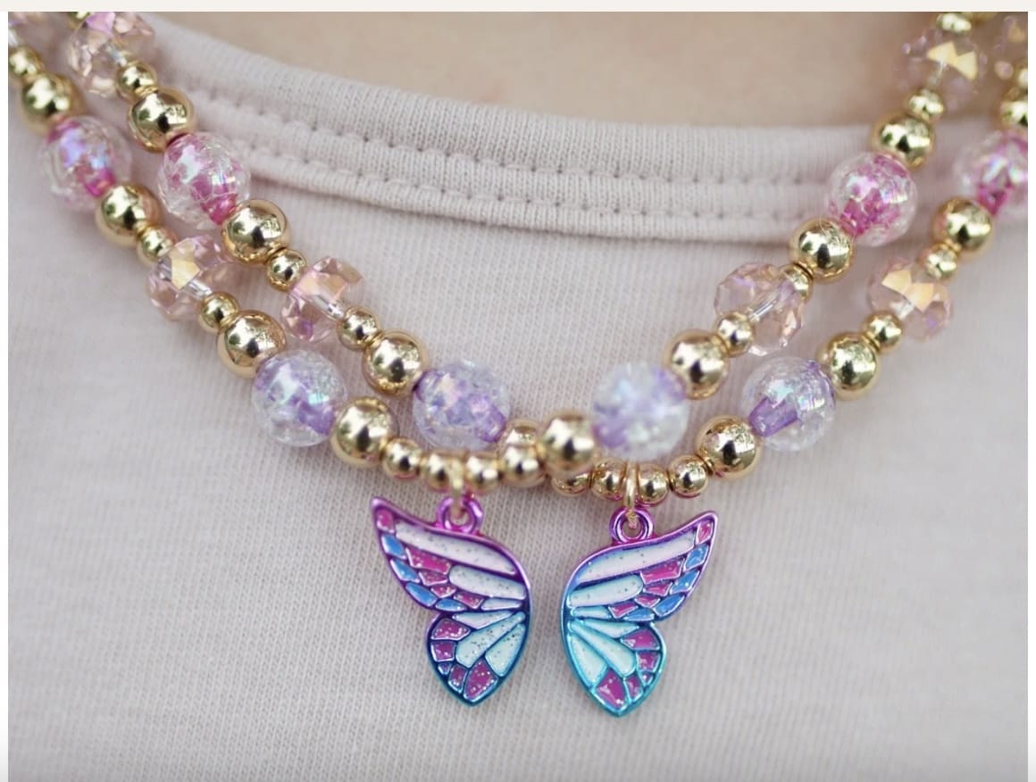 GREAT PRETENDERS Butterfly Wishes Bff Necklaces