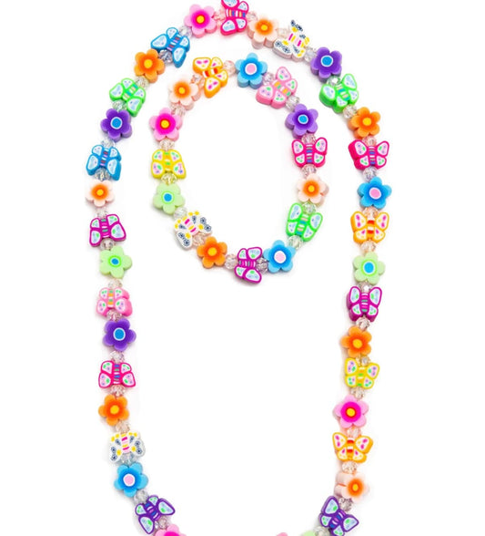 GREAT PRETENDERS Great Pretenders Girls Accessories-jewelry Flutter Flowers Necklace & Bracelet Set