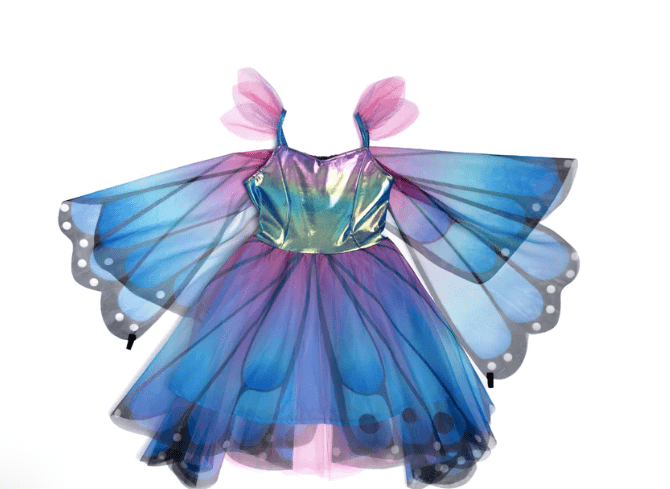 Great Pretenders ButterflyTwirl Dress w/headband and wings