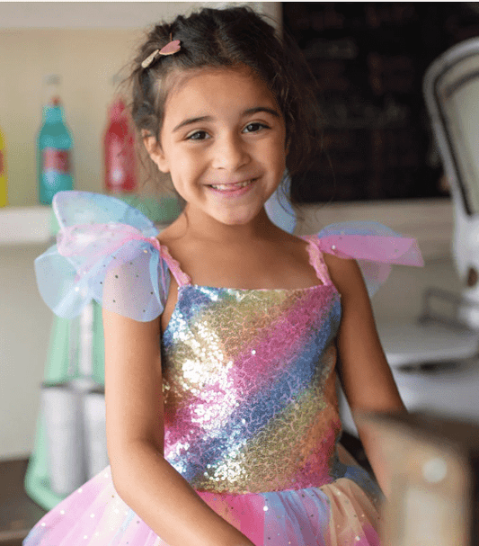 Great Pretenders Rainbow Fairy Dress & Wings