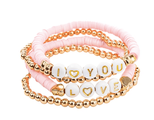 Great Pretenders Pink Love Bracelets