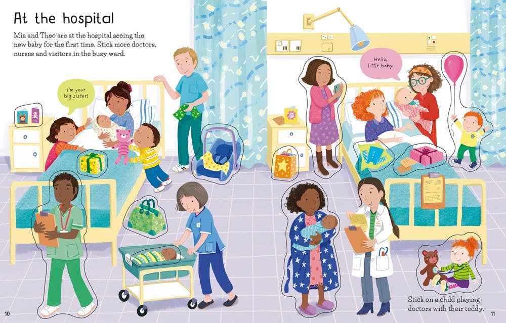 HarperCollins First Sticker Book The New Baby : Usborne 9781805075264