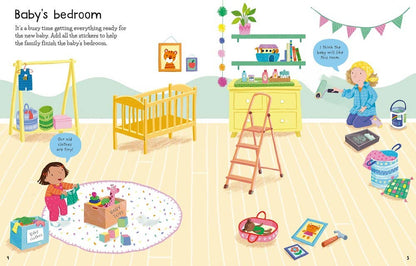 HarperCollins First Sticker Book The New Baby : Usborne 9781805075264