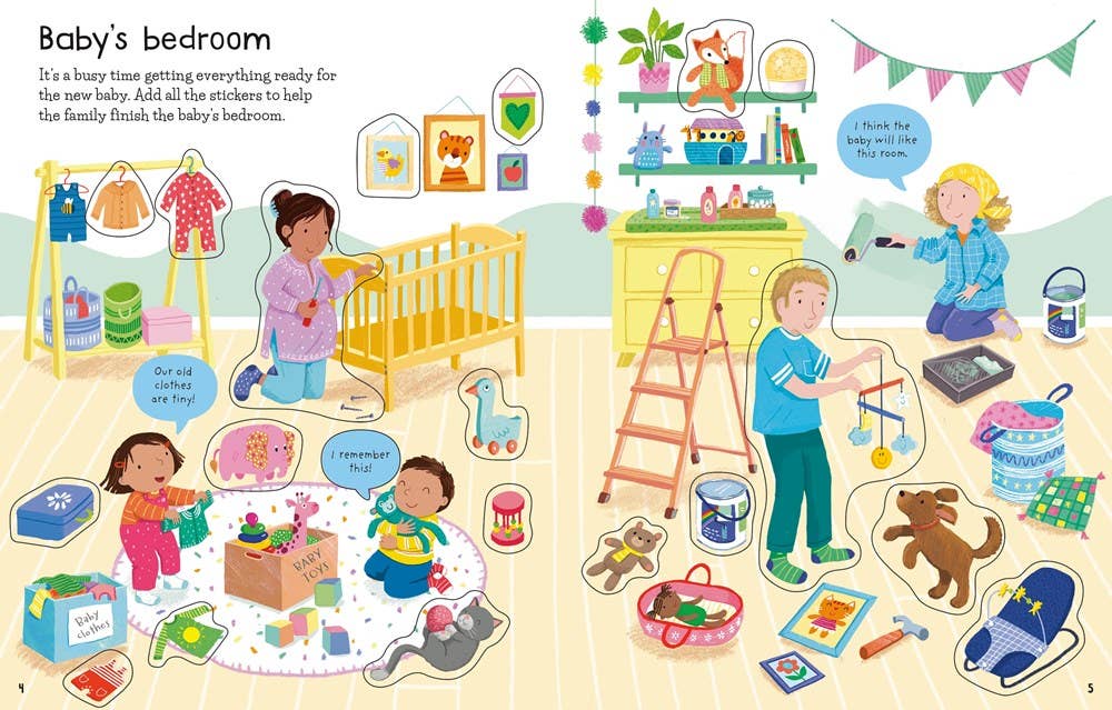 HarperCollins First Sticker Book The New Baby : Usborne 9781805075264