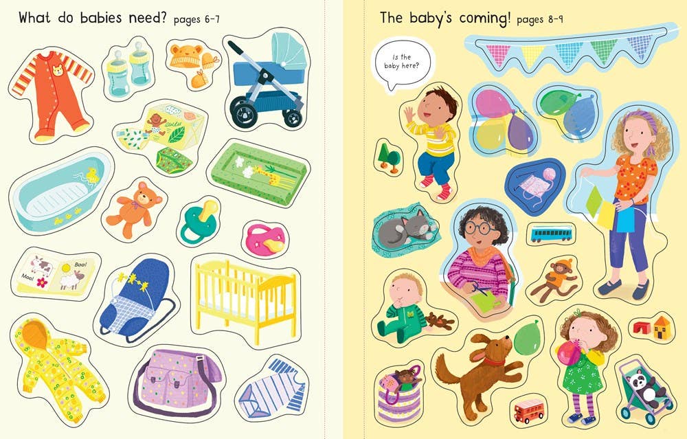 HarperCollins First Sticker Book The New Baby : Usborne 9781805075264