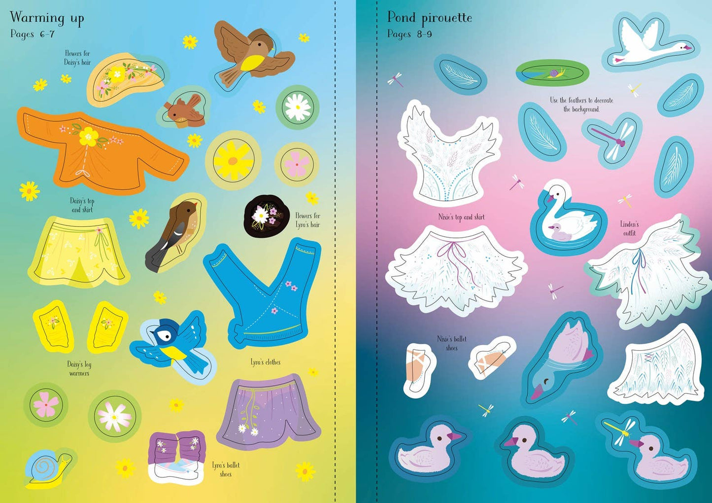 HarperCollins Little Sticker Dolly Dressing Ballet Fairies : Usborne 9781836052289