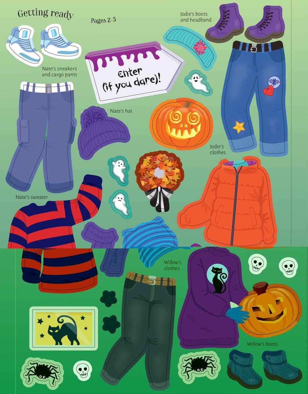 HarperCollins Sticker Dolly Dressing Halloween Party : Usborne 9781836050773