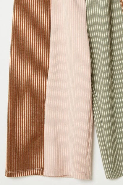 Hayden Girls Ribbed Colorblock Jumper *Ribbed Striped Knit Fabric