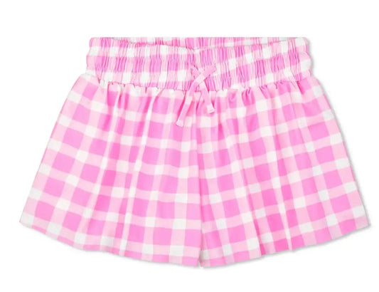 ISCREAM Pink Gingham Butterfly Shorts