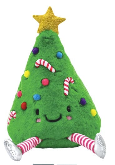 IScream Green Iscream Glitter Pink Christmas Tree Plush