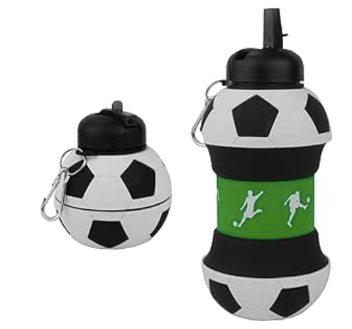 iscream Soccer Collapsible Water Bottle