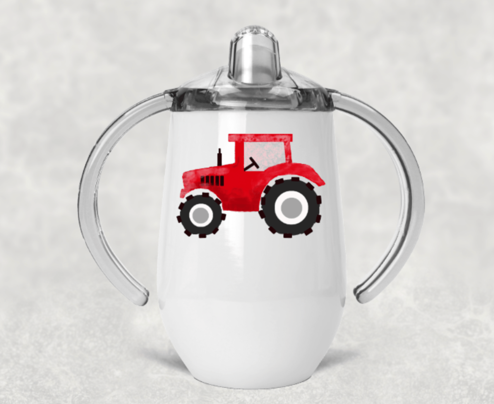 J. Mack Designs Default Red Tractor Insulated Kid Sippy Cup
