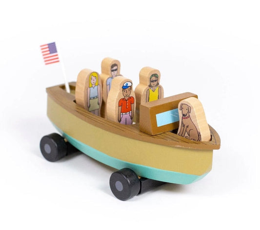 Jack Rabbit Creations Vintage Lake Boat Magnetic Skiff