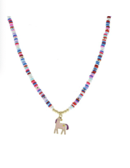 Jane Marie Horse Necklace Beaded Beauty Necklace