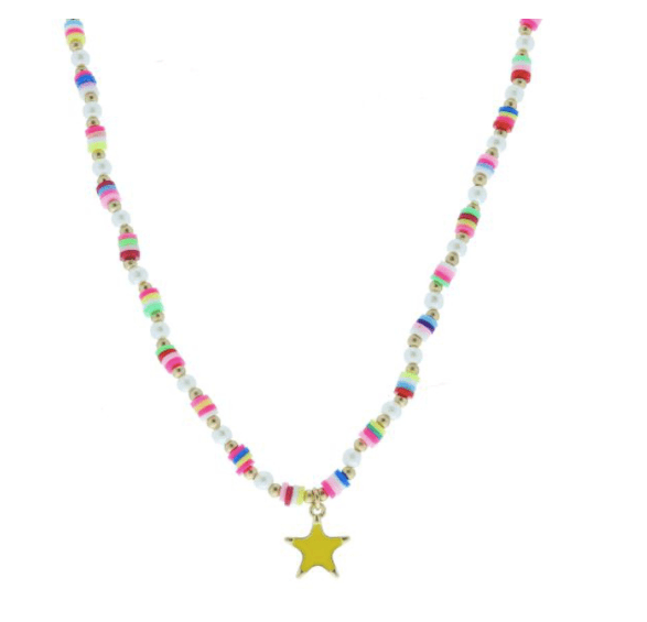 Jane Marie l Star Necklace Beaded Beauty Necklace