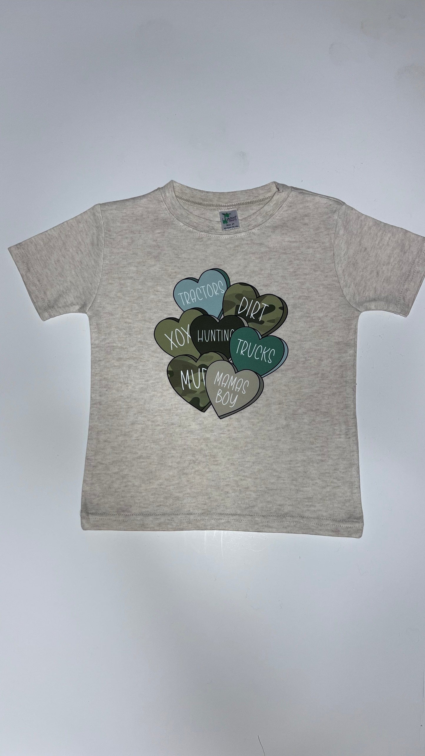 Judy T shirts Tan / 12/18M Camo dirt  Tshirt