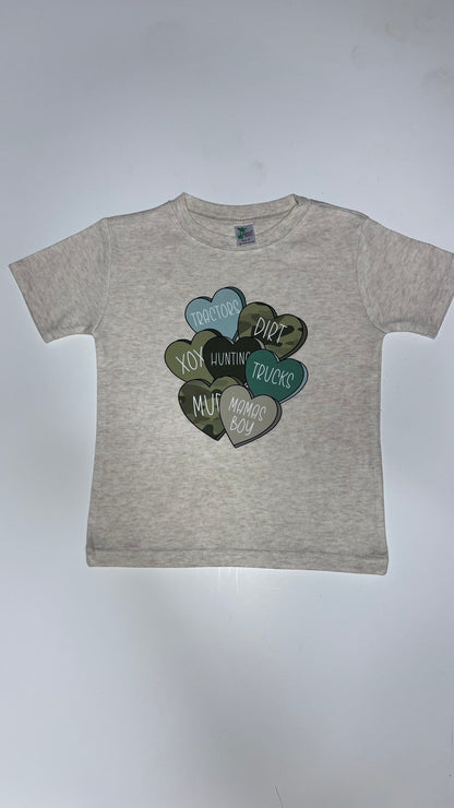 Judy T shirts Tan / 12/18M Camo dirt  Tshirt