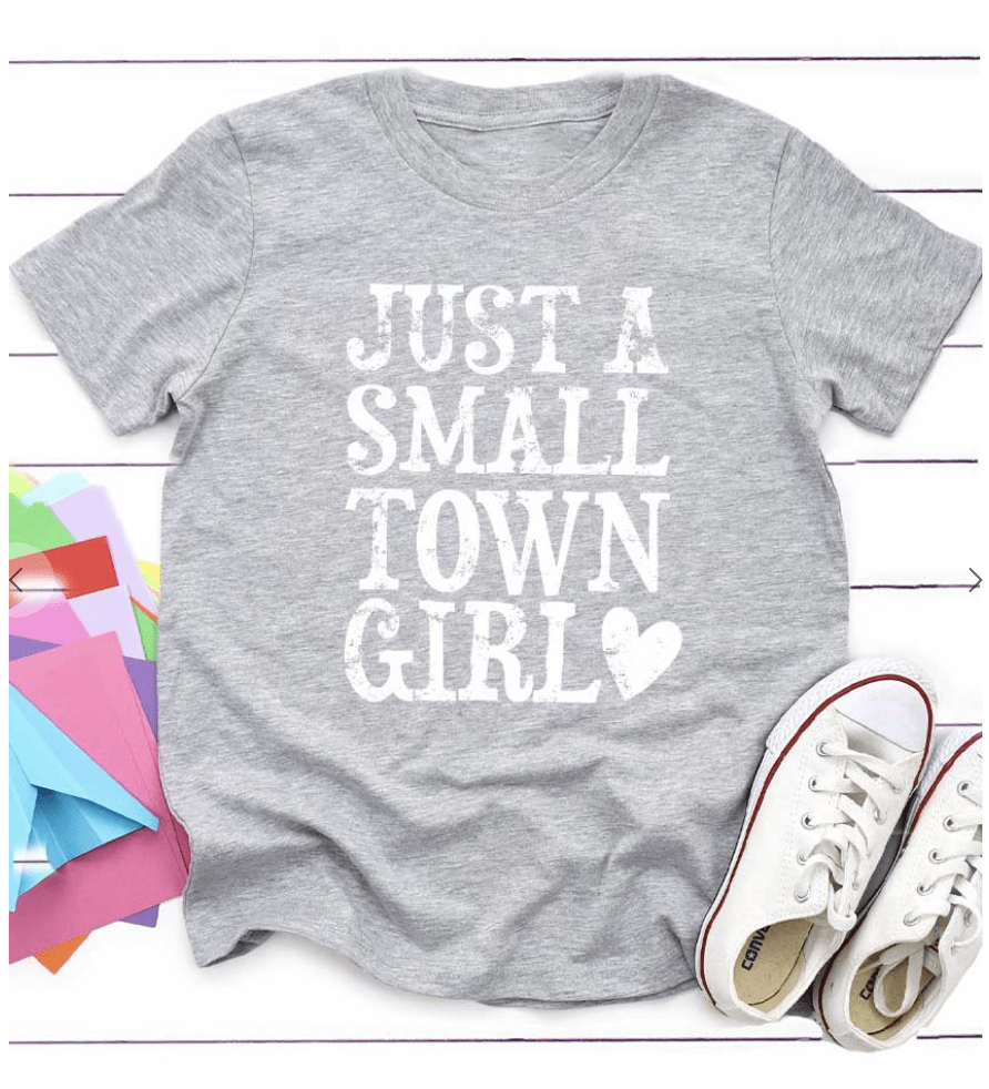 Kids Kissed Apparel Default Just a Small Town Girl Graphic Tee