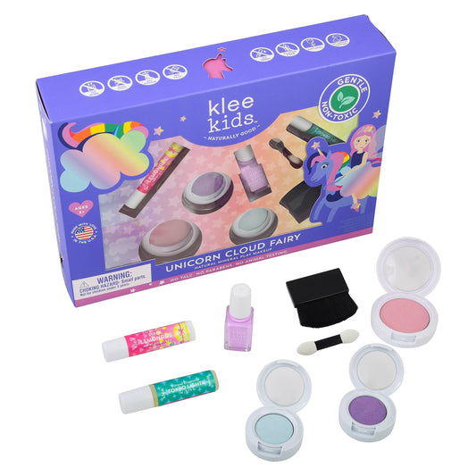 Klee Naturals Pink Bubble Fairy Unicorn Cloud Fairy - Klee Kids Deluxe Makeup Kit KKM9202