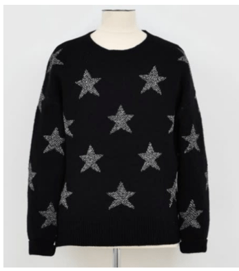 Klein Group Molly Bracken Black Star sweater