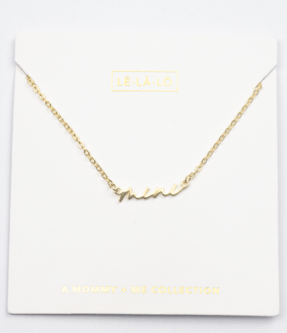 Le La Lo Default Mini Script Necklace