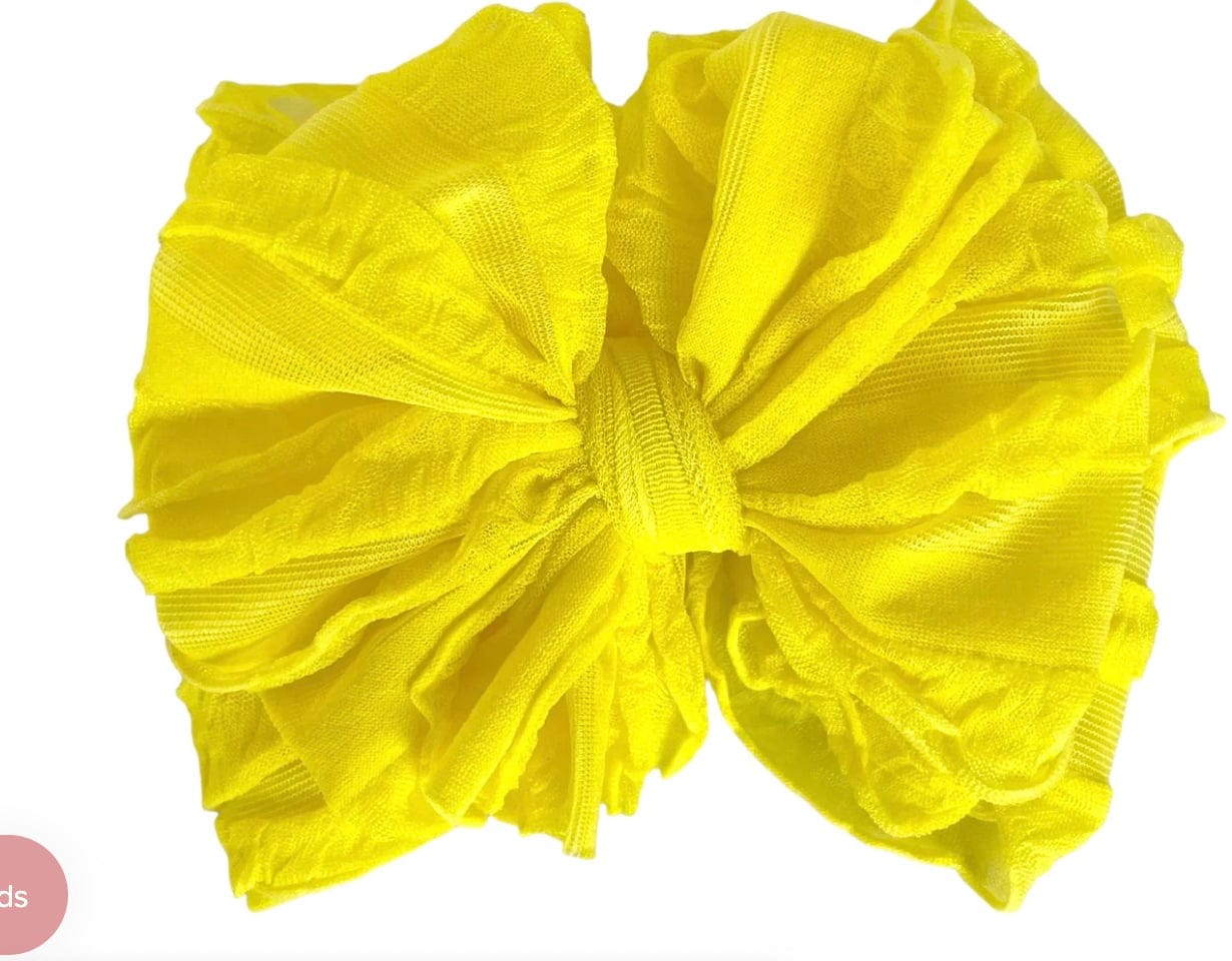 Lemonaide Stand Bright yellow Rockin Royalty Ruffled Headband