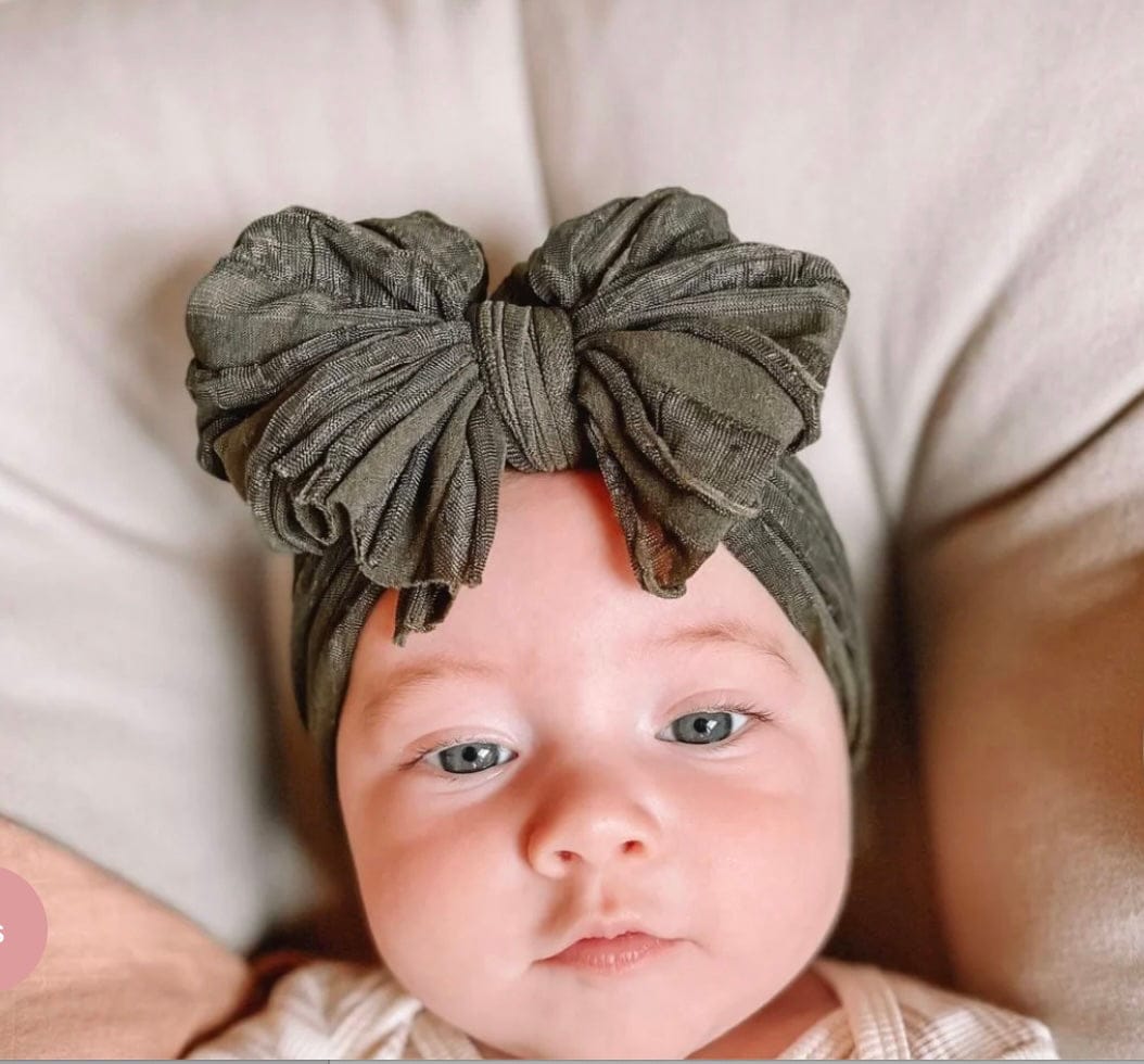 Lemonaide Stand Cedar Green Rockin Royalty Ruffled Headband