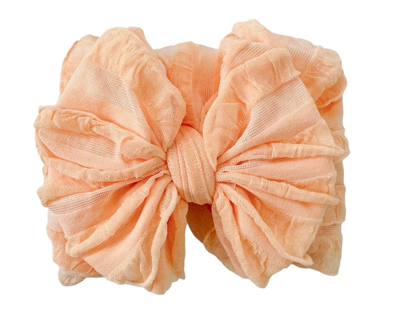 Lemonaide Stand Peach Rockin Royalty Ruffled Headband