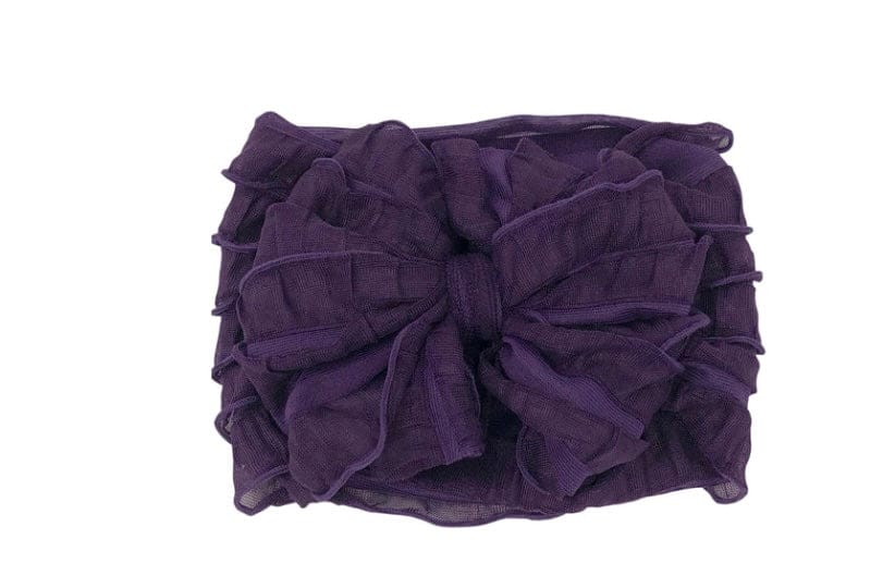 Lemonaide Stand Plum Rockin Royalty Ruffled Headband