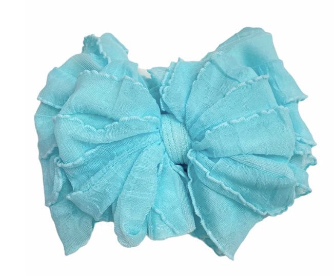 Lemonaide Stand Aqua Rockin Royalty Ruffled Headband