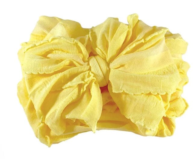 Lemonaide Stand Buttercup Yellow Rockin Royalty Ruffled Headband