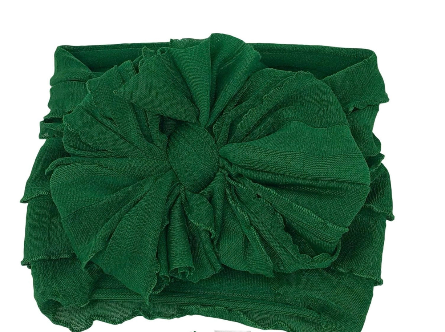 Lemonaide Stand Christmas Green Rockin Royalty Ruffled Headband