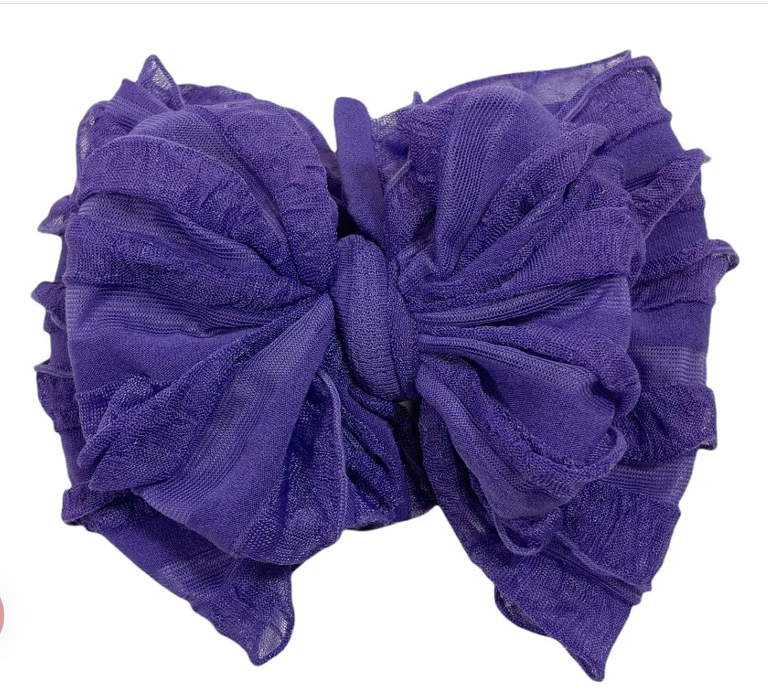 Lemonaide Stand Grape Rockin Royalty Ruffled Headband
