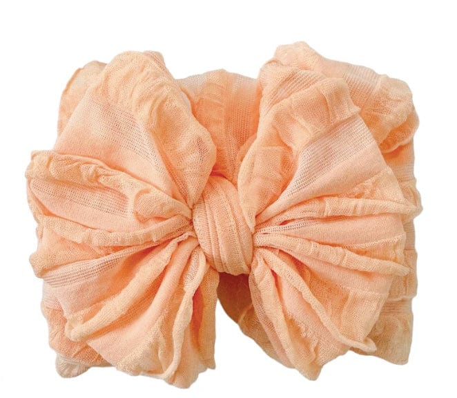 Lemonaide Stand Peach Rockin Royalty Ruffled Headband