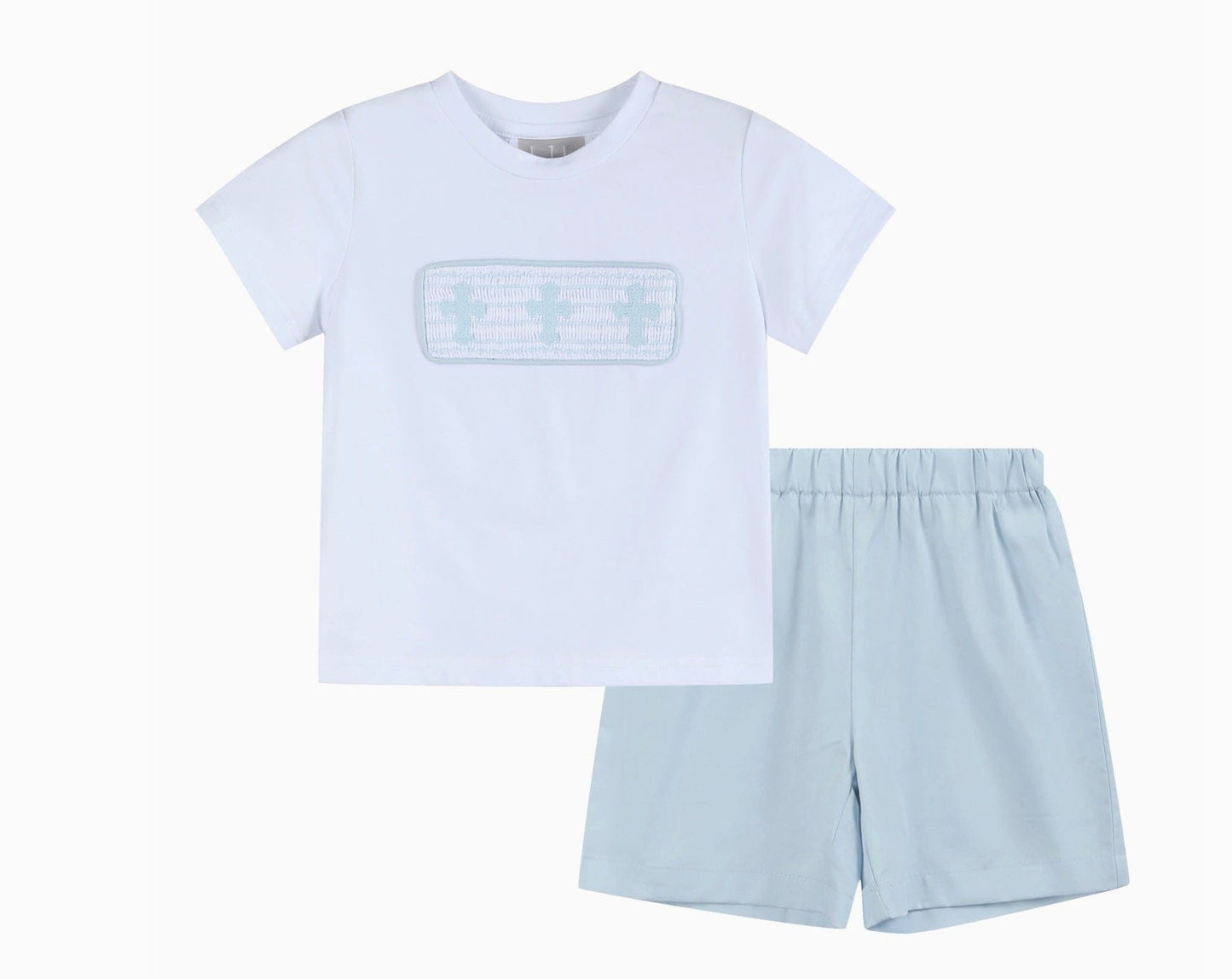 LIL CACTUS WHOLESALE Shorts And White Crosses Shirt Set