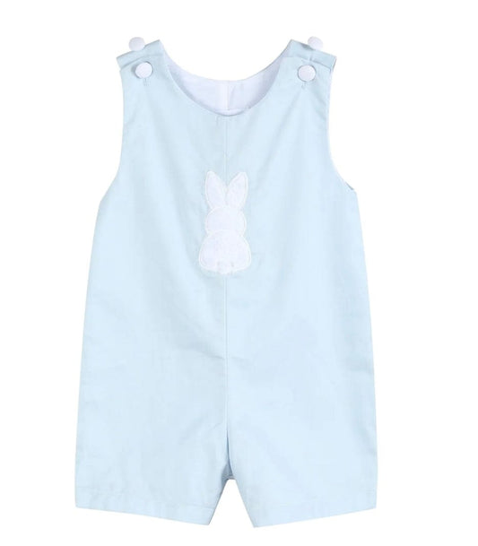 LIL CACTUS WHOLESALE Boy-romper Fuzzy Bunny Overalls