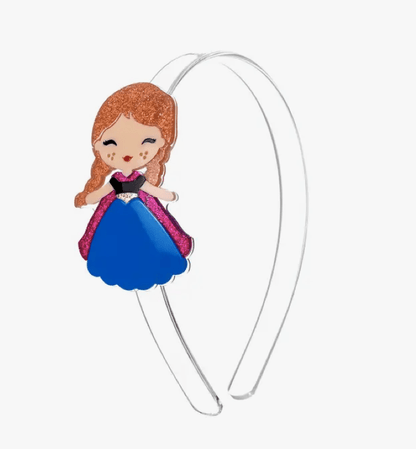 Lilies and Roses Cute Doll Dark Blue Dress Headband Doll Headbands