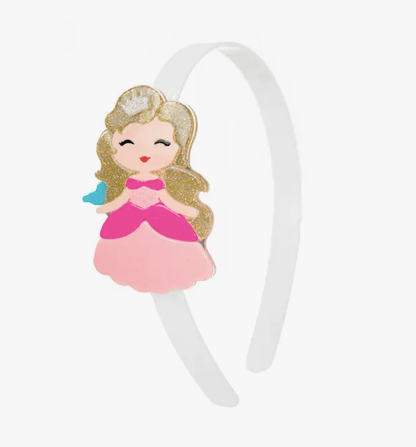 Lilies and Roses Cute Girl Light Pink Dress Headband Doll Headbands