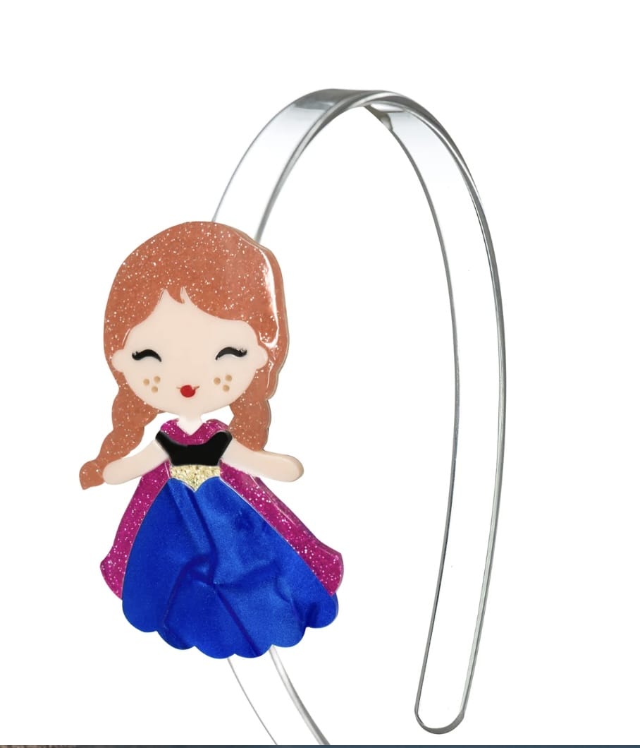 LILIES &ROSE Lilies &rose Girls Accessories-headwear Cute Doll Dark Blue Dress Headband