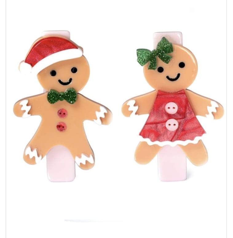 LILIES &ROSE Lilies &rose Girls Accessories-headwear Gingerbread Boy Girl Hairclip