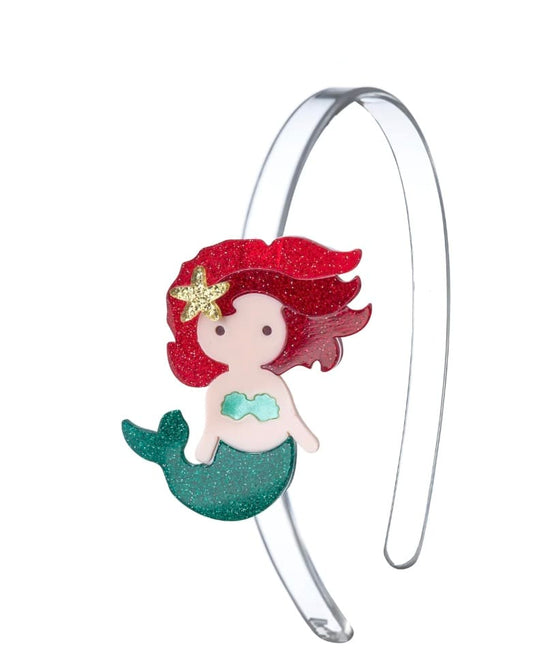 LILIES &ROSE Lilies &rose Girls Accessories-headwear Mermaid Underwater Glitter Red Headband