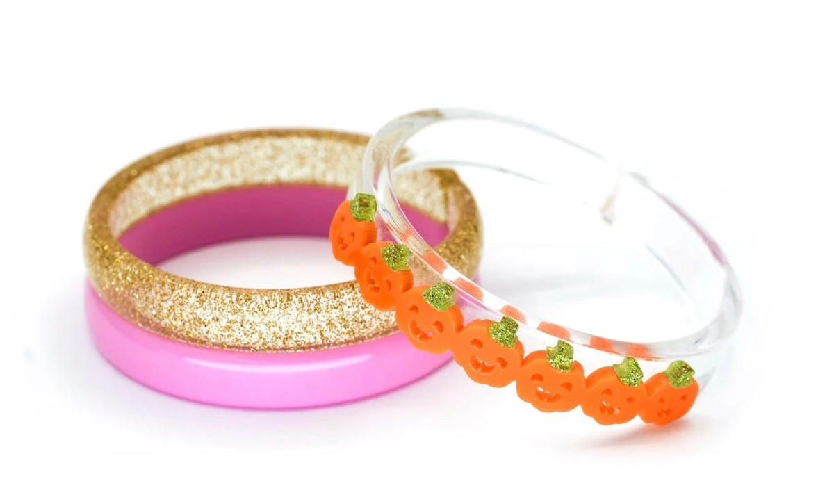LILIES &ROSE Lilies &rose Girls Accessories-headwear Pumpkin Orange Bracelet Set