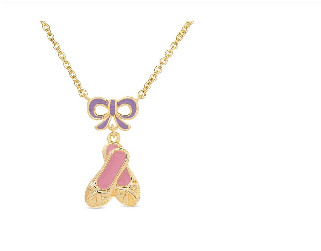 Lily & Nily Ballerina Slippers & Bow Necklace