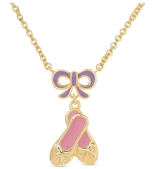 LILY NILY Ballerina Slippers & Bow Necklace